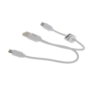 کابل شارژ USB به Micro-USB و لایتنینگ مدل TSCO TC A28